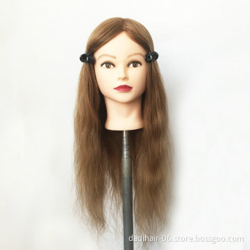 Salon Light blonde color 100% Human Hair Mannequin Doll Training Head Practice Head Wholesale